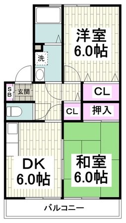 セジュール梶ヶ谷の物件間取画像